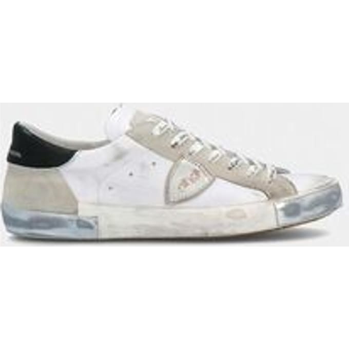 Korte Broek Philippe Model PRLU MA02 PARIS X-FOXY LAMINE BLANC ARGENT