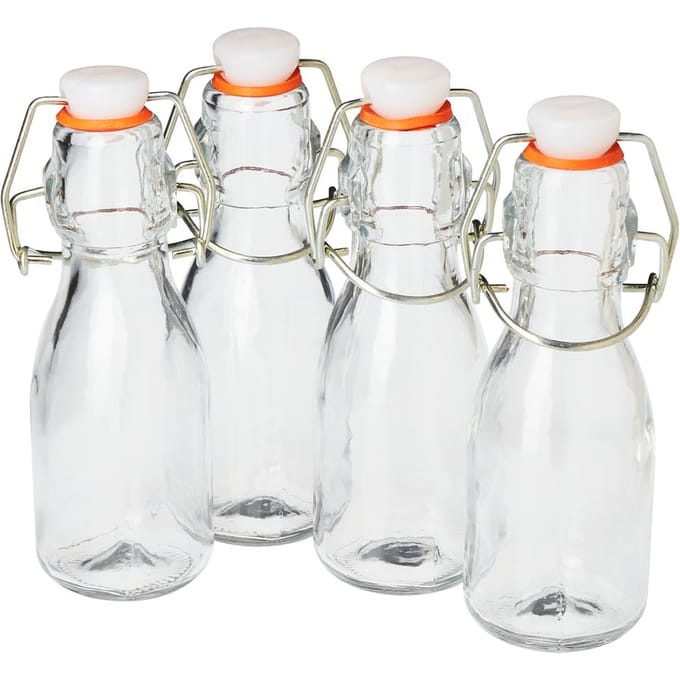 VBS Mini flessen met beugel, 4 stuks
