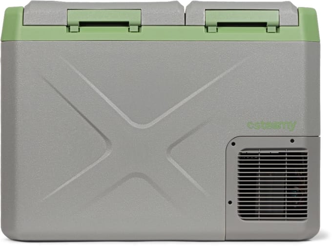 Steamy-E Dual Zone Elektrische Compressor Koelbox - Dual Zone - 32 liter - 12V en 230V - voor auto en camping - Grijs