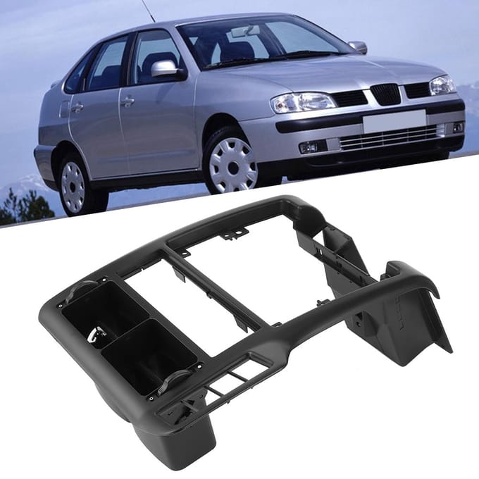 Middenconsole van het dashboard, radiobekleding, airco-ventilatierooster, interieurdecoratie 6N1858071A, geschikt voor CADDY MK2 black
