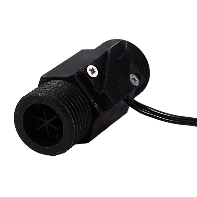 1 stuks Kunststof Waterstroomschakelaar VerticaalHorizontaal Watersensor Magnetisch AC 220V black