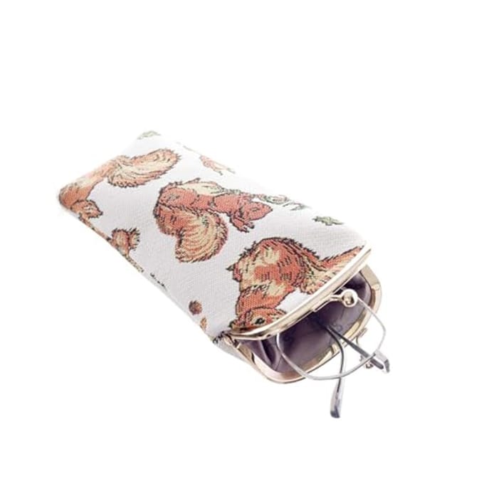 Vintage Tapestry Brillenetui voor Dames - Slank en Elegant