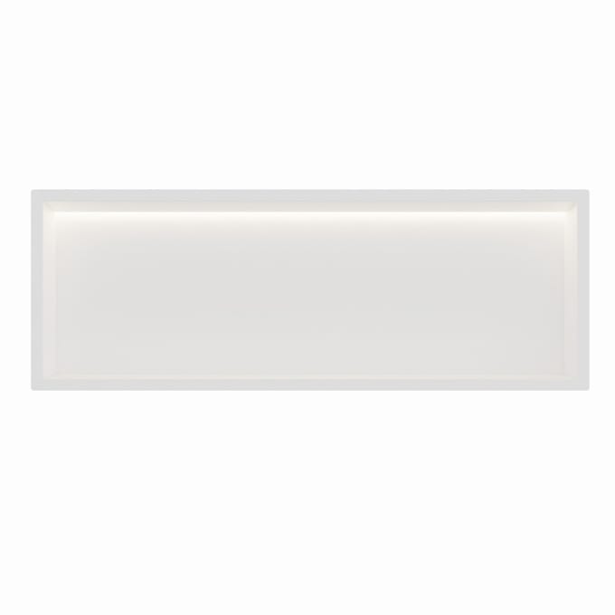 Mat wit RVS Inbouwnis 30x90x7cm met RGB verlichting