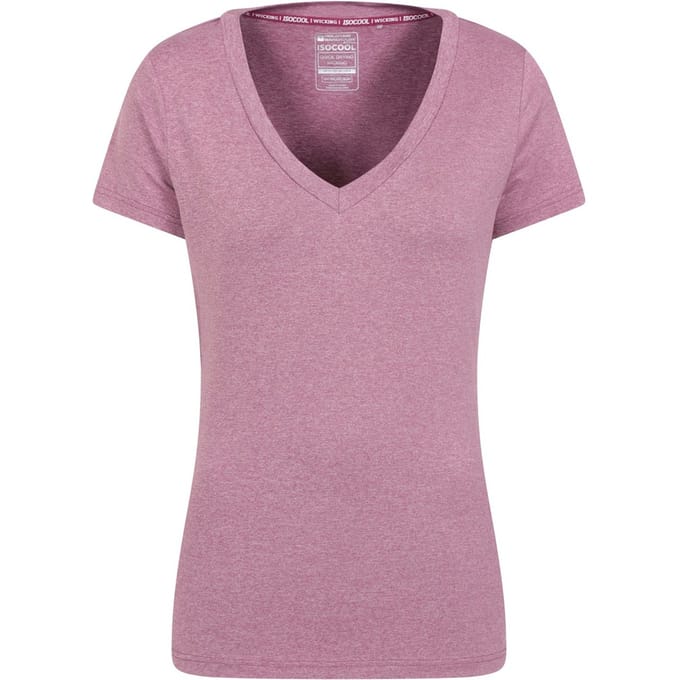 Mountain Warehouse Dames/Dames Vitaliteit V Hals T-shirt (Roze)
