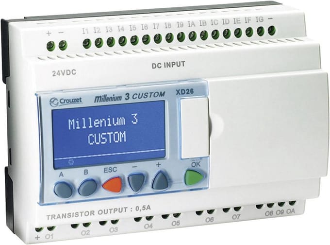 Crouzet 88974163 XD26 R 230VAC SMART PLC besturingsmodule 230 V/AC