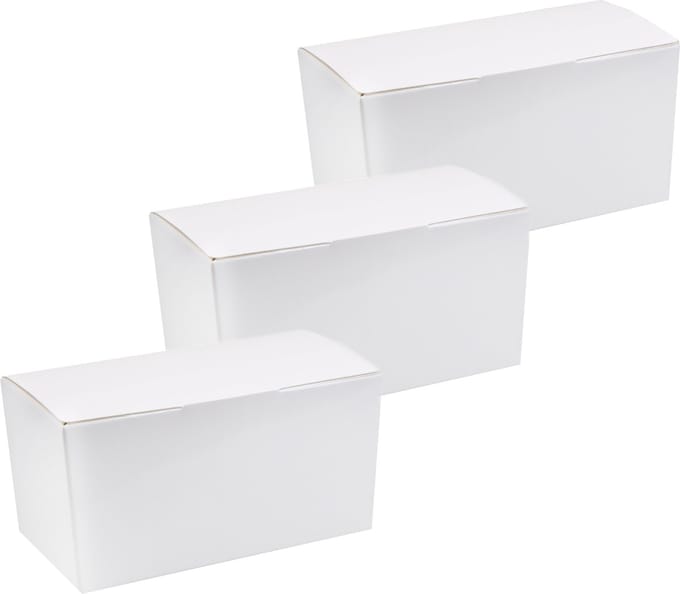 Santex cadeaudoosje/bonbondoosje - 11 x 5 cm - Bruiloft bedankje - 100x stuks - wit - 125 gram