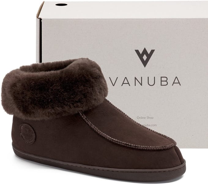 Pantoffels van schapenleer Vanuba Peppin
