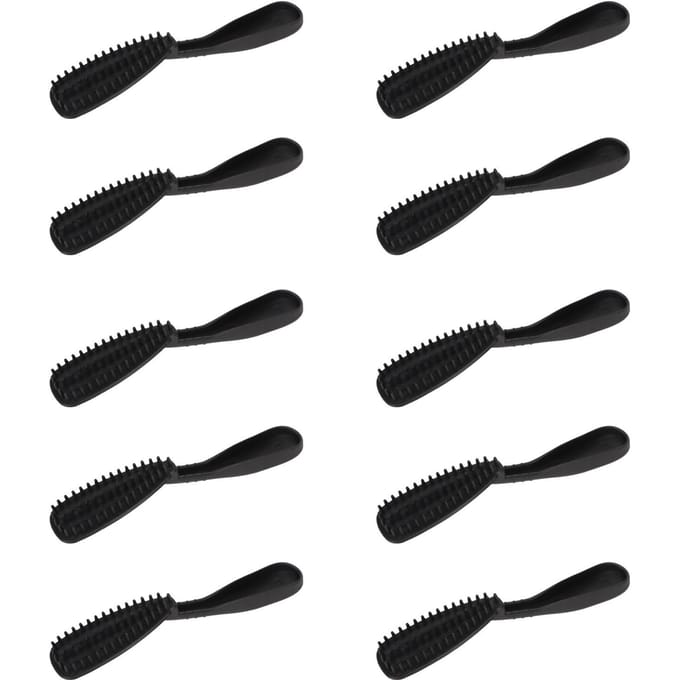 10 STUKS Haarkleurborstel Haarkleuringskam Applicator Draagbaar voor Thuis Schoonheidssalon black