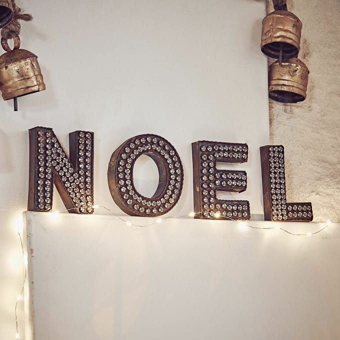 LOBERON Letters NOEL NOEL antiekbruin