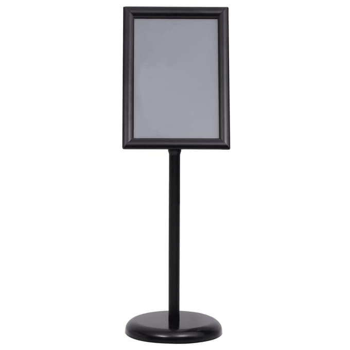 vidaXL - Posterstandaard - A3 - aluminiumlegering - zwart