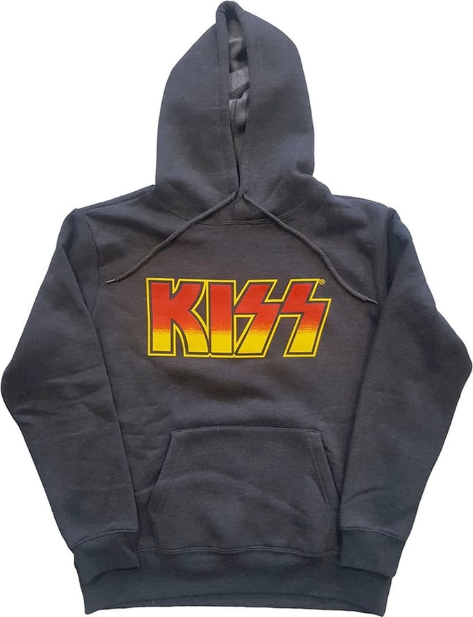 Kiss - Classic Logo Hoodie/trui - S - Grijs