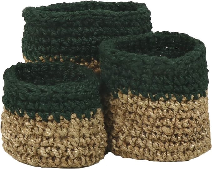 pomax nourio jute manden set van 3
