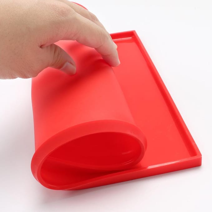 Zwitserse Rolcake Mat Flexibele Bakplaat Vel Jelly Roll Pan Siliconen Vorm red