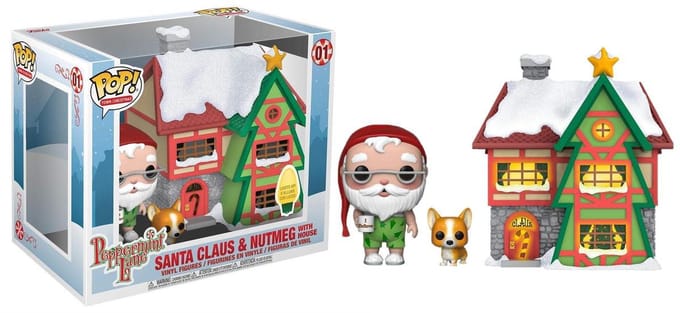 Funko Pop! Town Holiday Santa House with Santa and Nutmeg