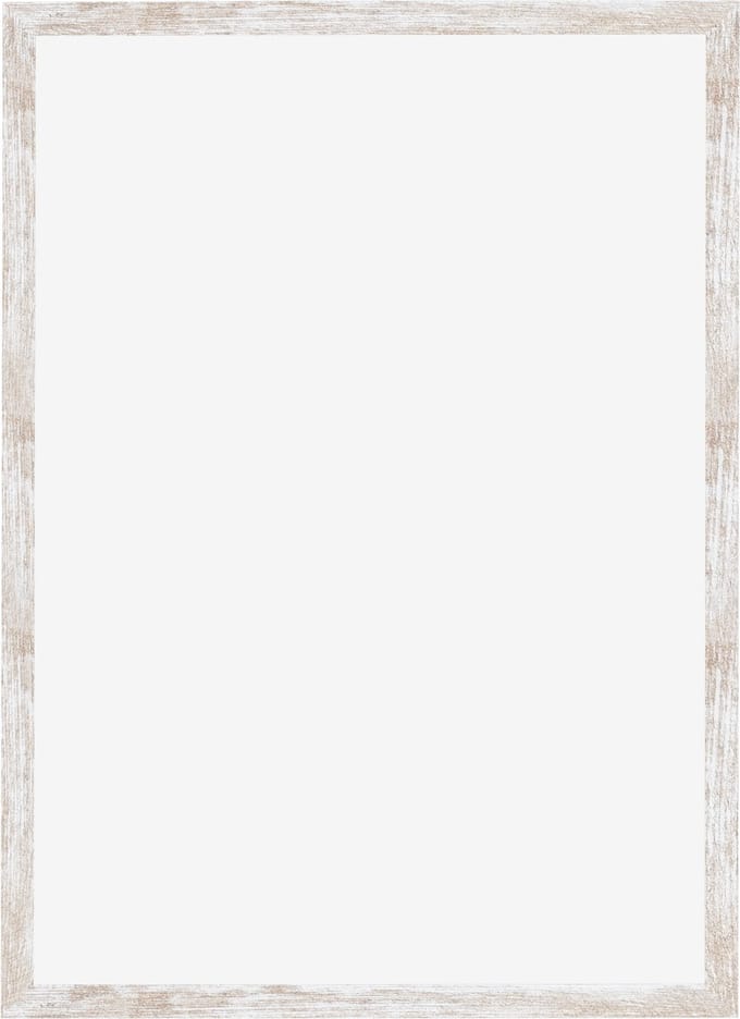 Fotolijst 30x42 cm - MDF - White Wash - Cork