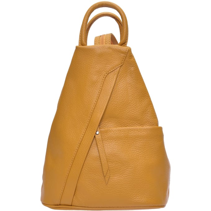 Isabella Rhea Mosterd Rundleer Tas
