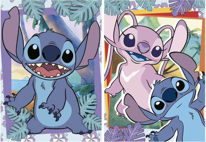 Set van 2 dubbele puzzels van 500 stukjes Educa Stitch