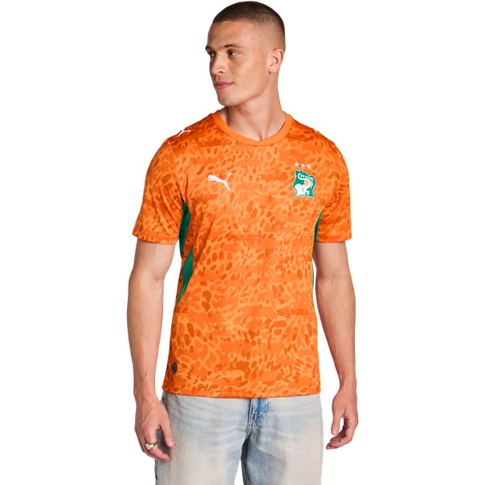 Puma Ivory Coast Truien/Replica's Heren - Oranje - Maat S - Poly Jersey