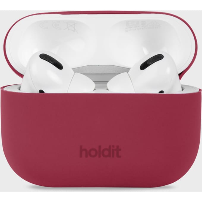 Holdit Silicone Case voor de Apple AirPods Pro / Pro 2 - Red Velvet