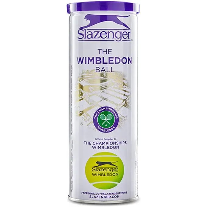 Slazenger Wimbledon 3Tin Tennisballen - 3 stuks - geel