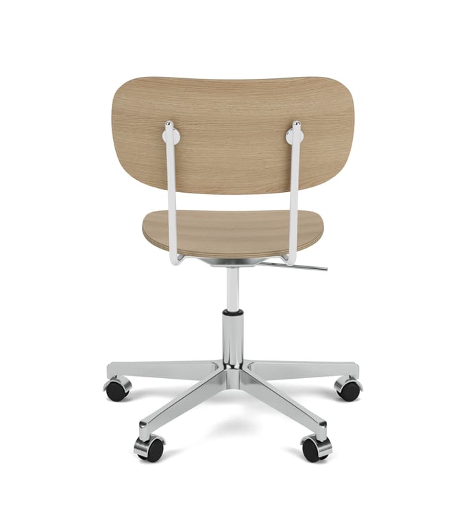 Audo Co Task Chair - Eiken - aluminium hoogglans gepolijst