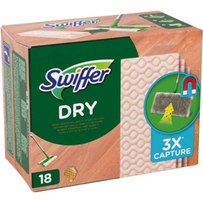 Swiffer Dry Floor Cleaning Wipes Refill Pack – 18 stuks