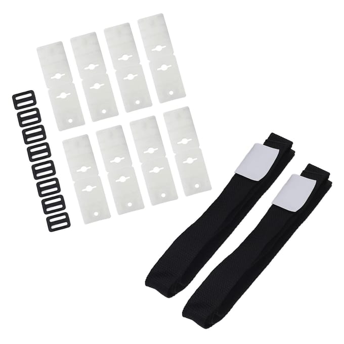 Kit de fixation de rouleau de couverture solaire de piscine à longueur réglable pour piscine white