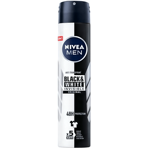 Nivea - Men - Deospray - XXL - Invisible Black & White Original - Anti-Transpirant - 200 ml