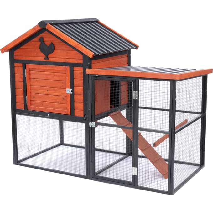 TIAKI Kippenhok Premium - 166x88x131,4cm
