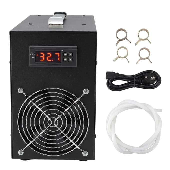 Aquarium Waterkoeler Stil 280W Laag Energieverbruik Waterkoeler Koelsysteem voor Aquaria black