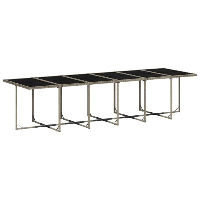 vidaXL - 17-delige - Tuinset - met - kussens - poly - rattan - grijs