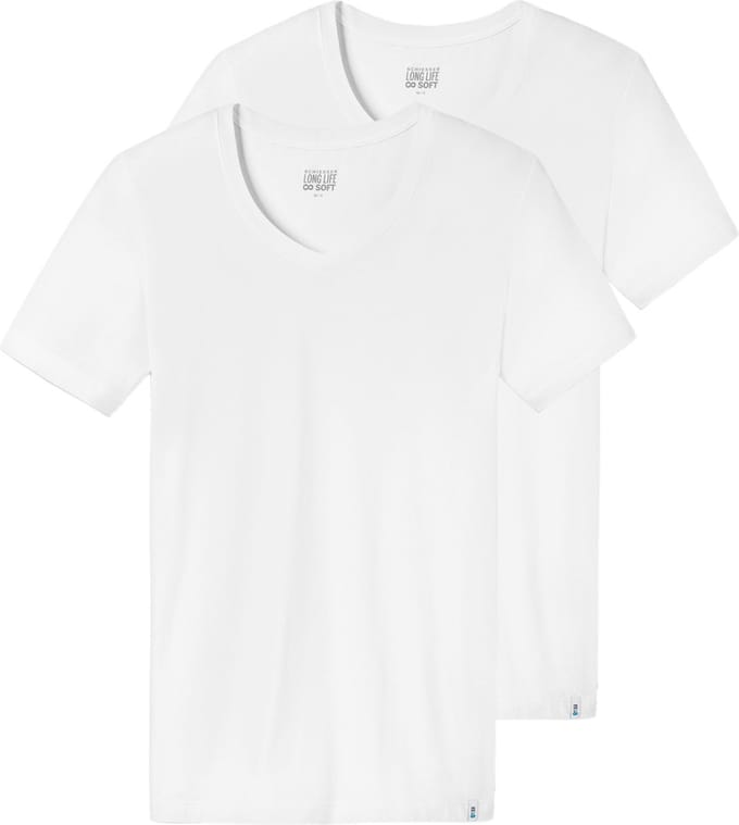 Schiesser Heren onder t-shirts 2 pack Long Lift Soft