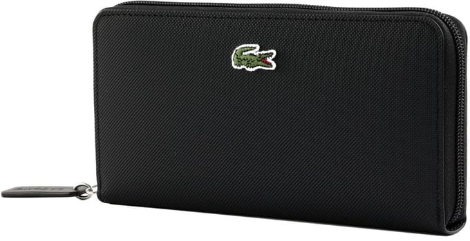 LACOSTE portemonnee Zip Wallet Noir zwart