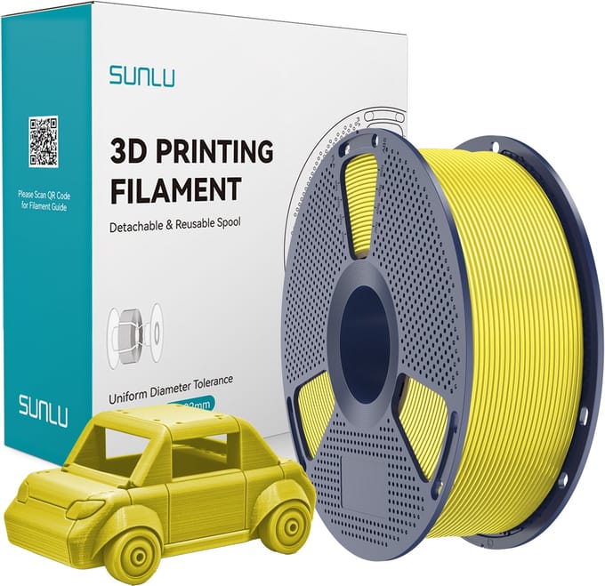 Sunlu PETG 3D Filament 1.75mm 1kg Geel