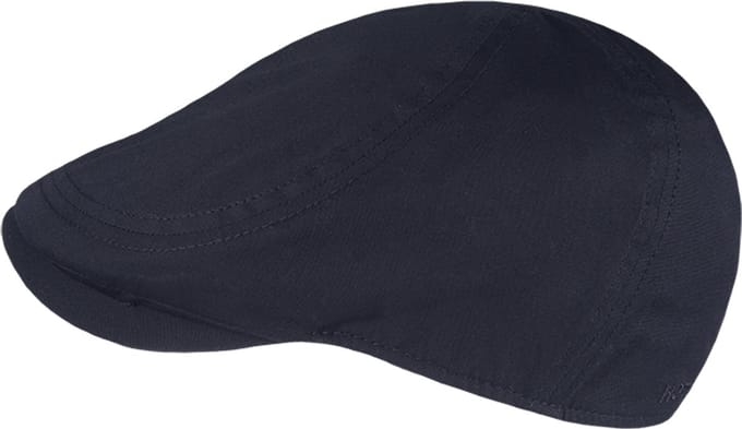 Conrad - Katoenen flatcap - Marine blauw