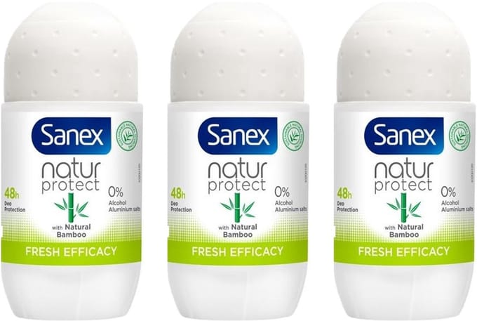 Sanex Deo Roller - Bamboo Fresh Efficacy 3 x 50 ml