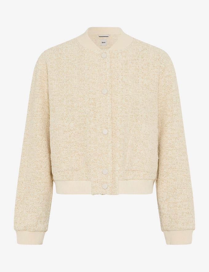Brax Dames Blouson  Style BERNICE L soft ecru, lichtbeige, maat 48