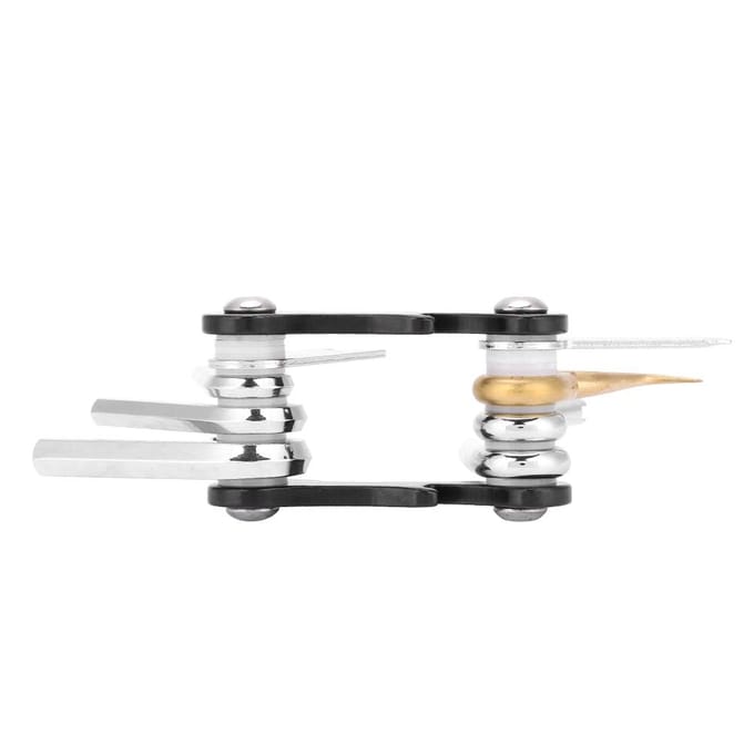 KEEP DIVING Clé Allen pliable portable 8 en 1, ensemble d'outils de réparation black
