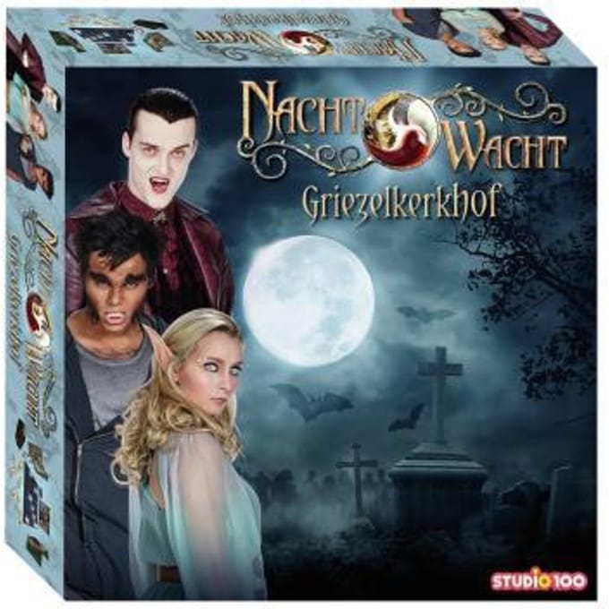 Nachtwacht bordspel - Het griezelkerkhof - 2 tot 3 spelers