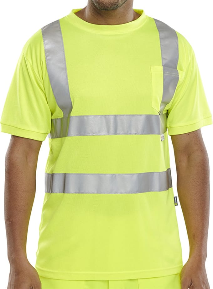 Beeswift Crew-neck T-shirt - Geel - Maat M