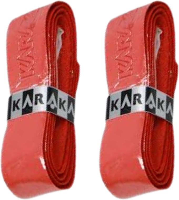 Karakal PU Super Grip Duo Pack - Basisgrip - Squashgrip - Rood - 2 Stuks