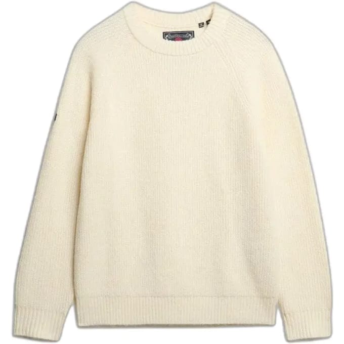 Superdry - Grof gebreide trui met raglanmouwen - Heren - Sweaters