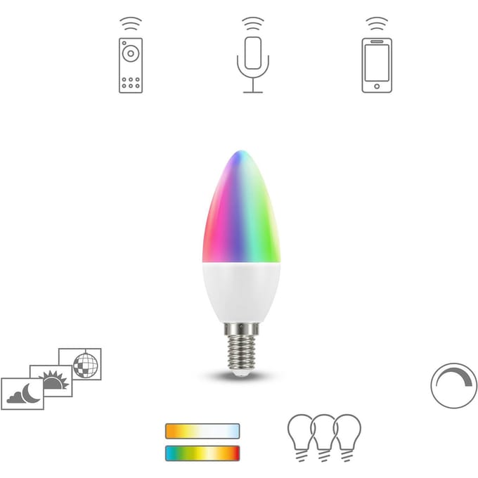 Müller-Licht tint LED-lamp Energielabel: G (A - G) E14 6 W RGBW