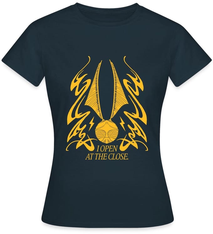 Harry Potter Gouden Snaai I Open At The Close T-Shirt Dames