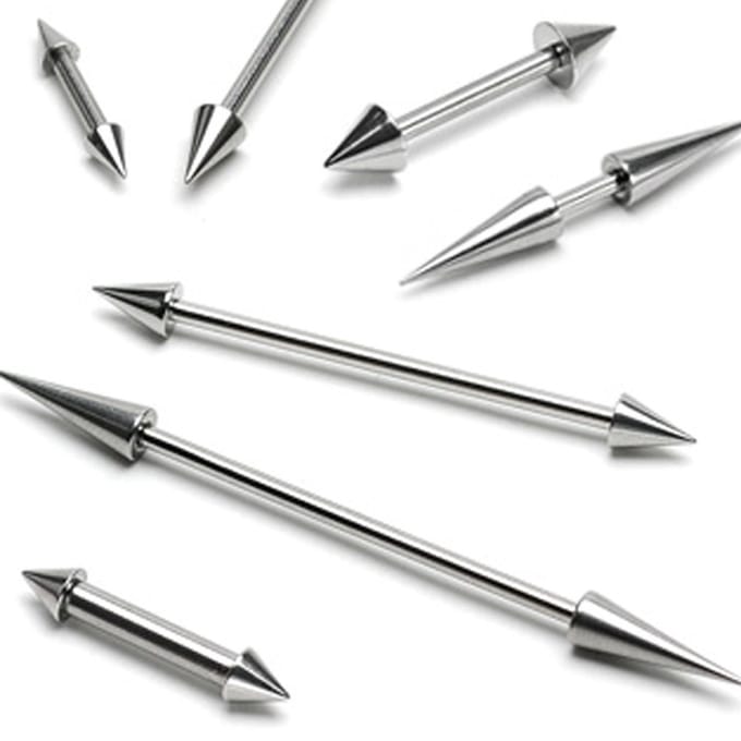Industrial piercing punt - zilver - LMPiercings