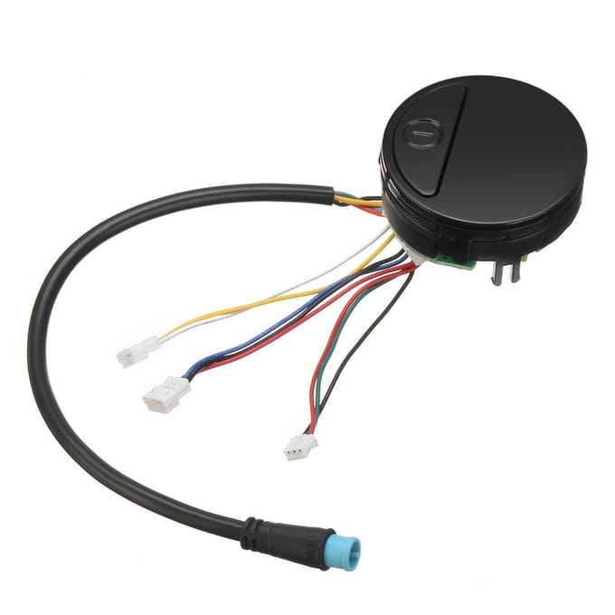 BT Dashboard met Cover Vervanging voor Ninebot Es2 ES3 Es4 Elektrische Scooter Circuit Board zwart