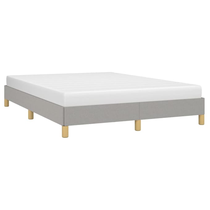 vidaXL - Bedframe - zonder - matras - stof - lichtgrijs - 140x200 - cm