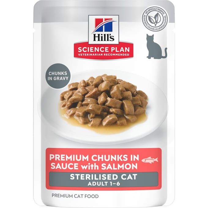 Hill's Science Plan Adult Sterilised Cat - Lachs (12 x 85 g)