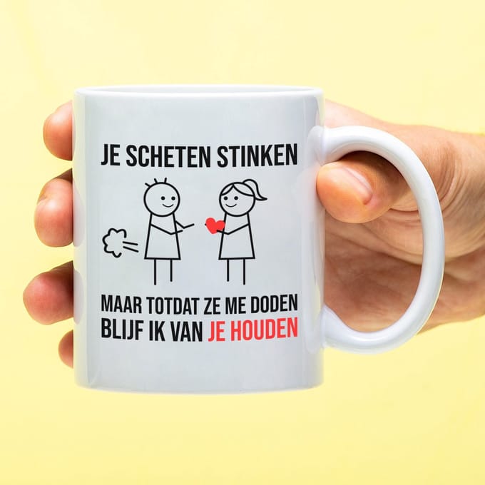 Mok Je Scheten Stinken van Ditverzinjeniet.nl