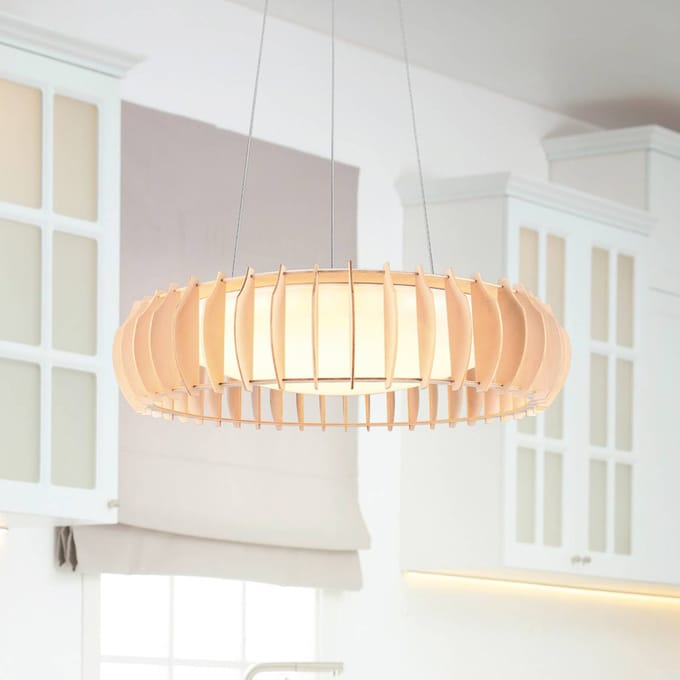 REALITY MONTE - Hanglamp - Wit - incl. 1x SMD 40W - Aanpasbaar in hoogte - Geintergreerde dimmer - Memory functien - Dimbaar